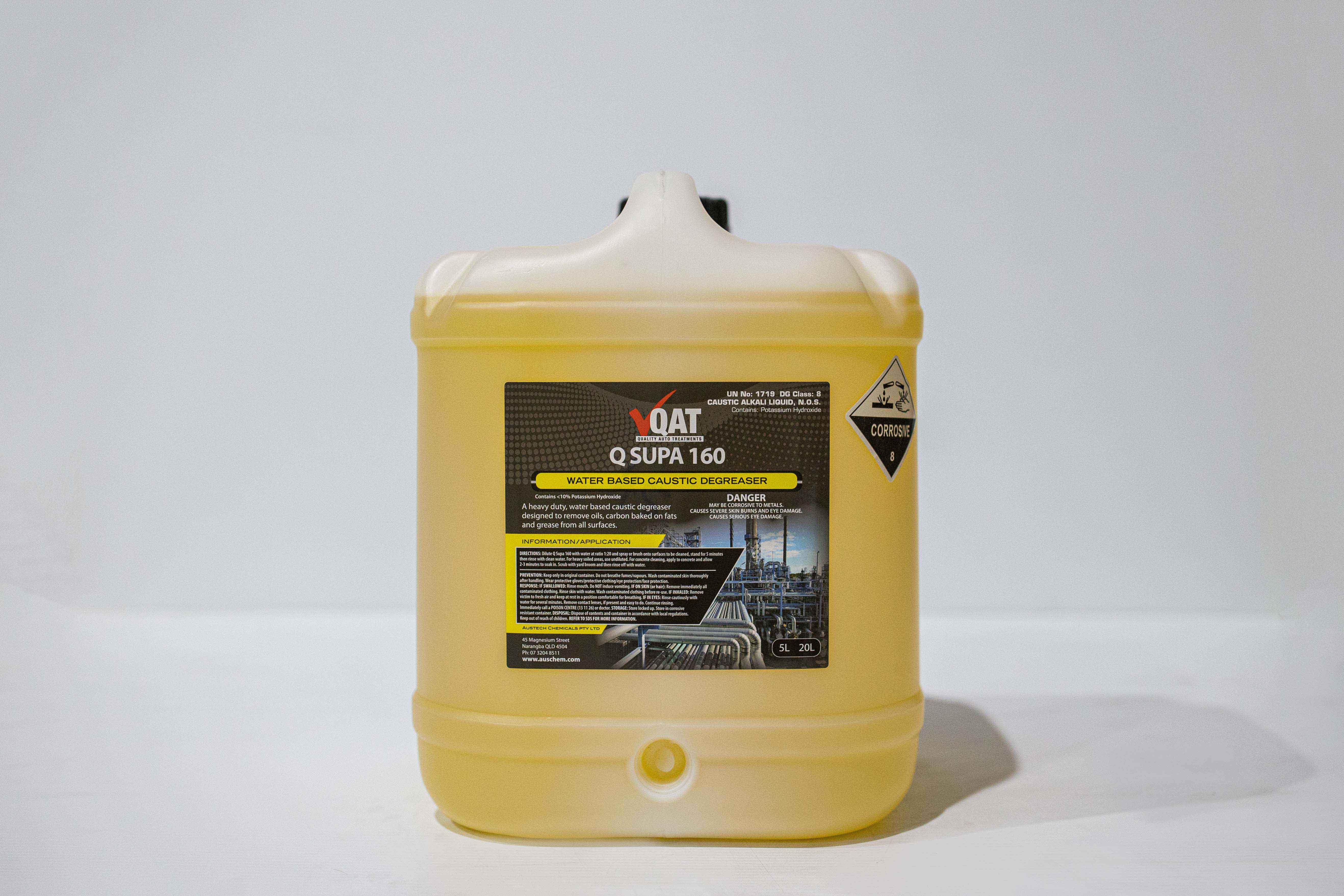 クラウド Q SUPA 160 Caustic Degreaser 20L QAT AC45